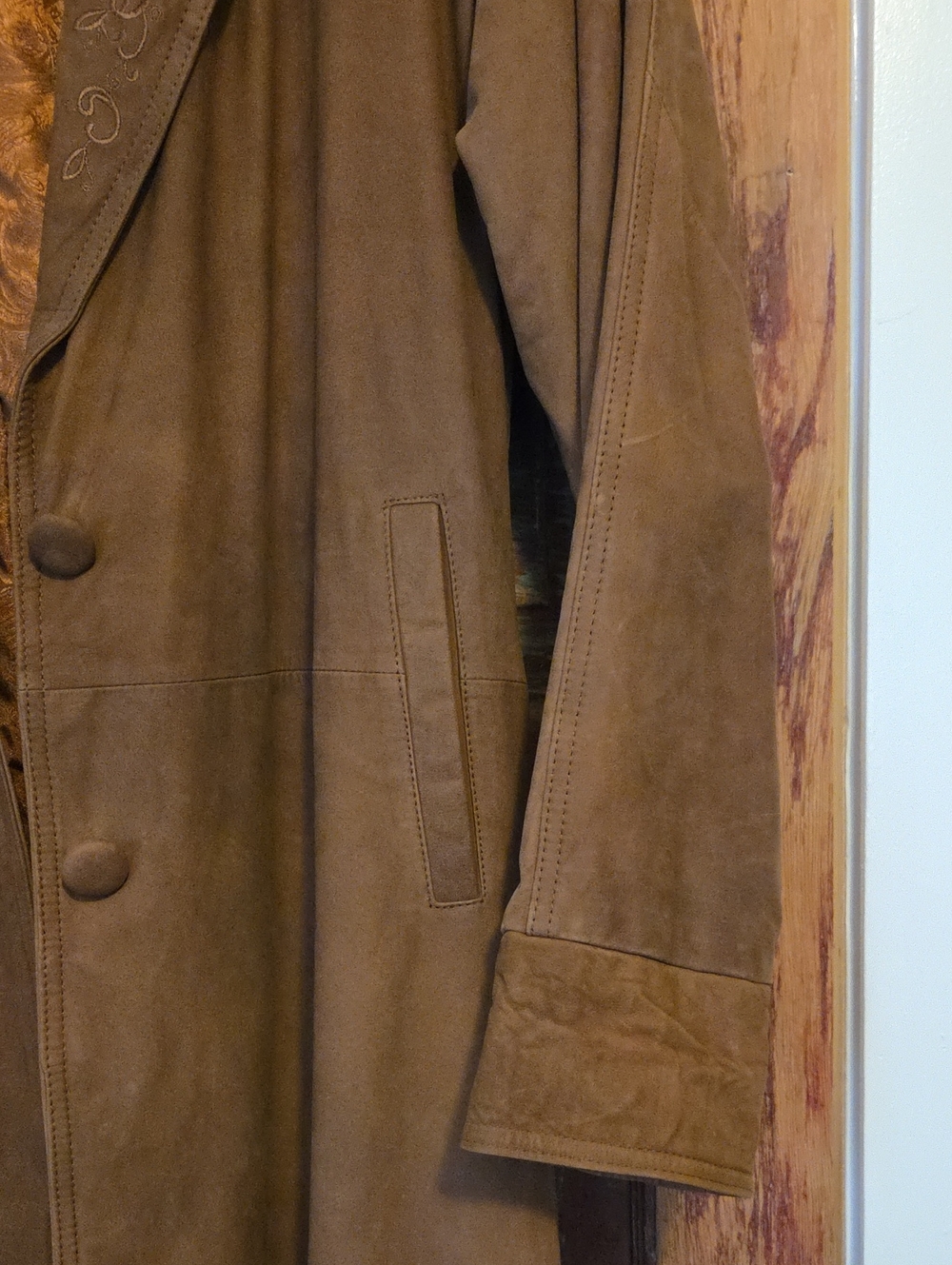 Vintage G-III Annie Oakley Leather Duster Jacket - Picture 14 of 15